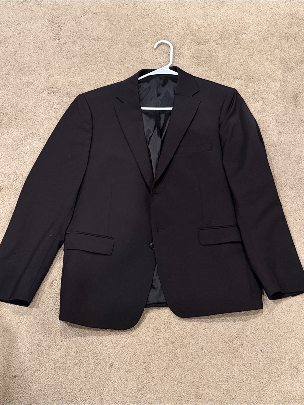 Calvin Klein Men's Black Two-Button Sport Coat